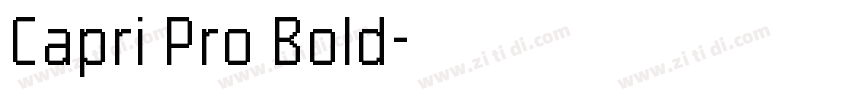 Capri Pro Bold字体转换